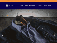 Tablet Screenshot of edomenswear.com